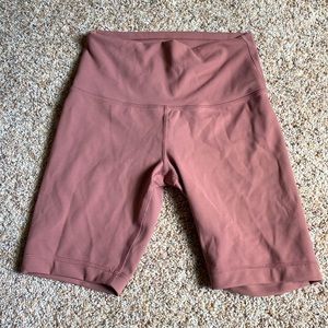 Pink/Nude Lululemon Biker Shorts 6”